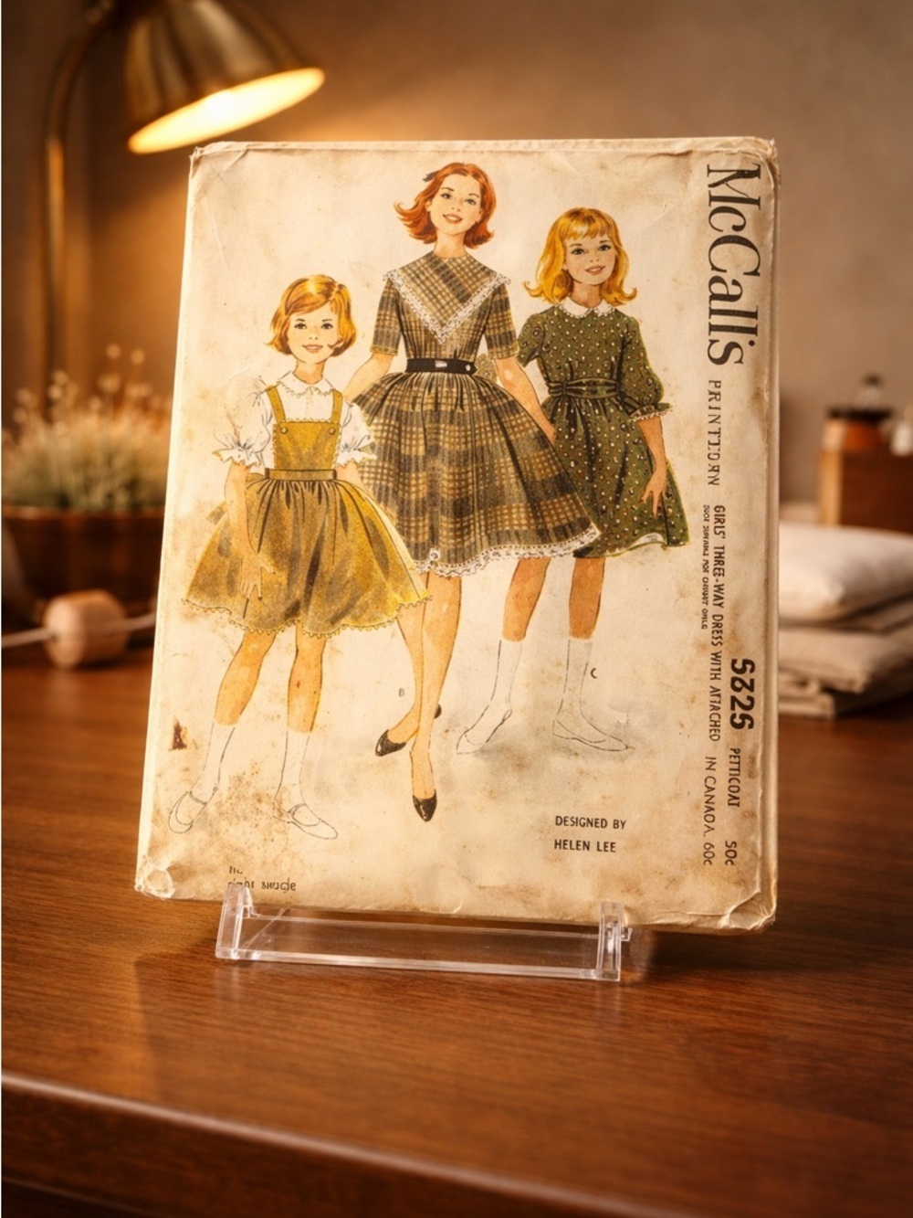 60’s Petticoat Dress McCalls 5526 Sewing Pattern Child  Size 8